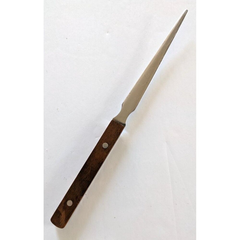 Stainless Steel Paper Knife Wood Handle Letter Opener VTG Made In Japan 9"*0.5"